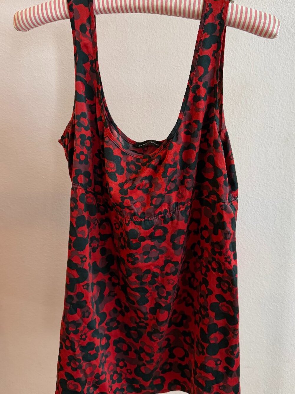 Silky Poppy Print Sleeveless Blouse